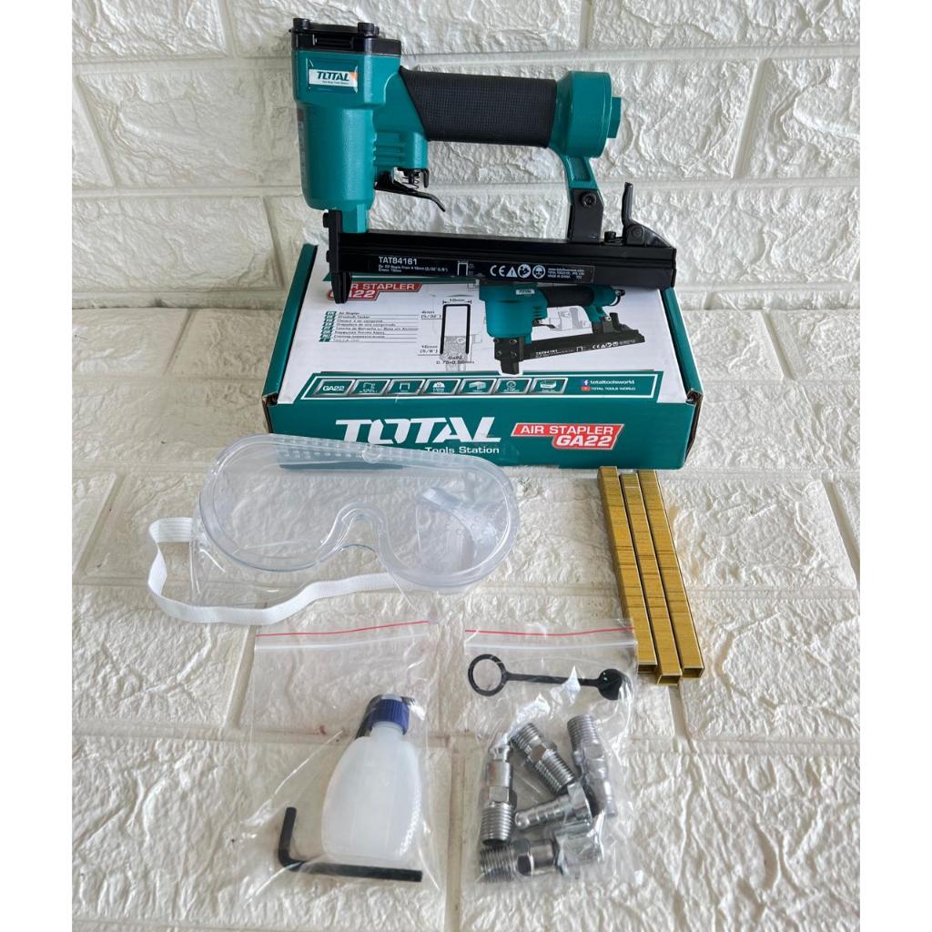 Súng Bắn Đinh Chữ U Total dùng hơi 6mm-16mm, đầu nối loại Nitto, thiết kế nhỏ gọn chất liệu cao cấp - Thinksafe