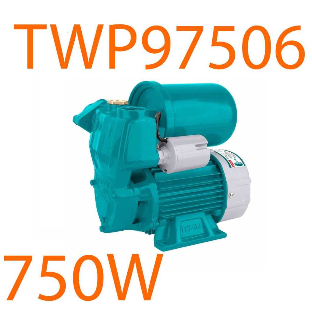 Máy bơm nước nổi tự động mồi Total, công suất 370W - 1500W, mô tơ dây đồng, dây cáp dài 3m, chính hãng - Thinksafe
