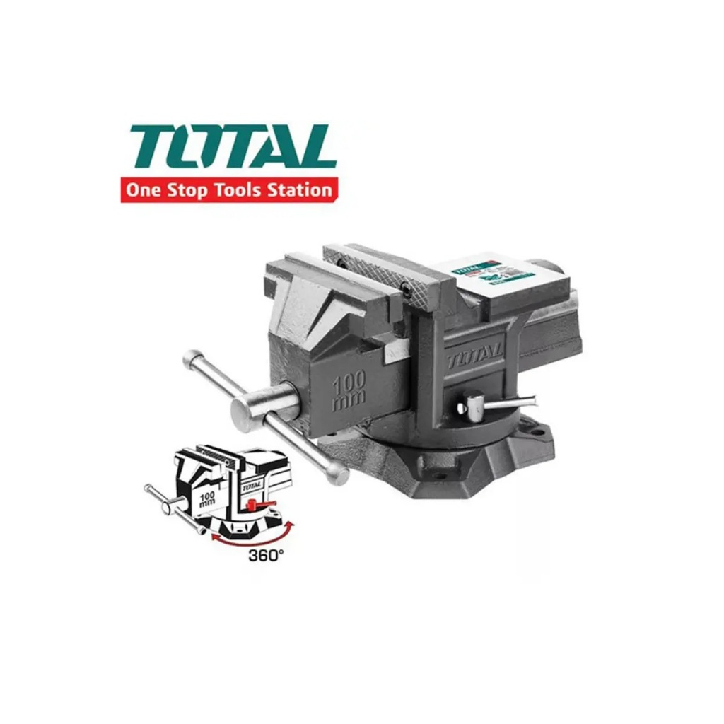 Ê tô kẹp bàn Total, lực kẹp tối đa 1300 - 2500KGS, giữ chặt chi tiết, kẹp gỗ, kẹp sắt đa năng, chính hãng - Thinksafe