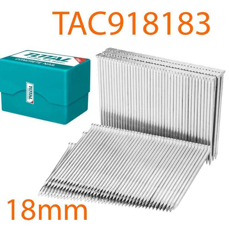 Đinh bấm bê tông Total, chiều dài 18mm - 50mm, thích hợp cho TAT8641, đường kính 2,2mm - chính hãng - Thinksafe