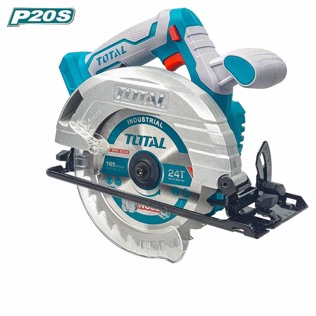 Máy cưa đĩa tròn dùng pin 20V Total, lưỡi cắt 185mm, tốc độ không tải thay đổi, phân phối chính hãng - Thinksafe