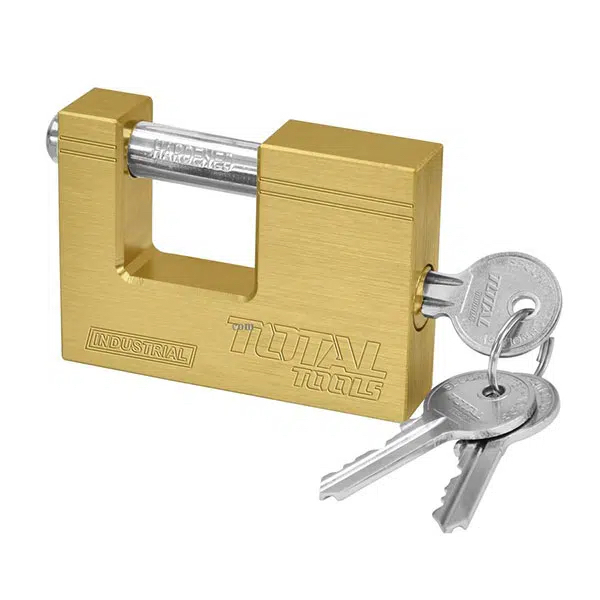 Ổ Khoá Vuông TOTAL, TLK32603-TLK32703, chất liệu đồng thau,  kèm 3 chìa khoá, ổ khoá cao cấp chính hãng - Thinksafe