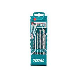 Bộ 5 mũi khoan đa năng Total TACSD7156, với 5 chi tiết, mũi khoan dùng khoan tường, bê tông, gạch, sắt, gỗ - Thinksafe