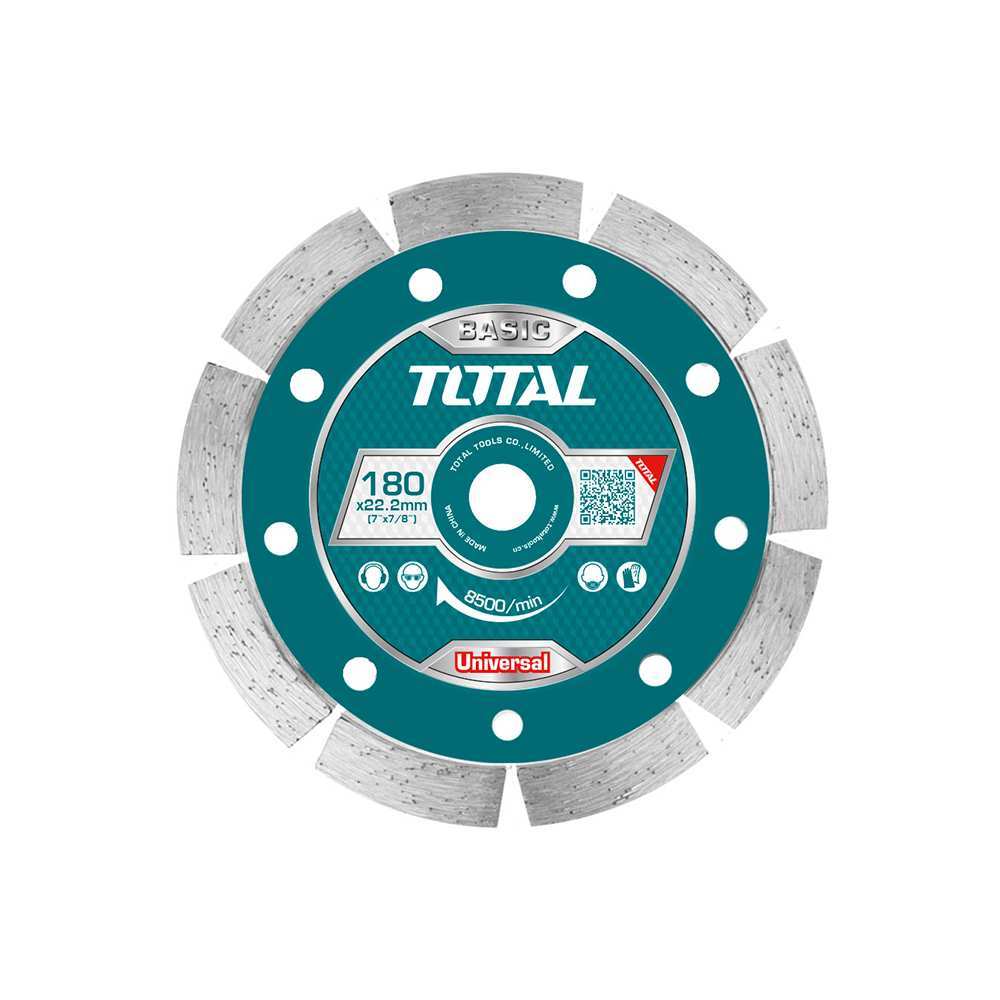 Đĩa cắt gạch khô phủ hợp kim Total, độ rộng hợp kim 7.5mm, kích thước 100mm - 230mm, phân phối chính hãng - Thinksafe