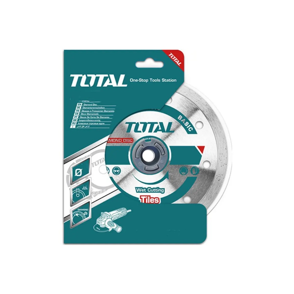 Đĩa cắt gạch ướt Total, có phủ hợp kim nhân tạo kích thước 115 - 230mm, chiều rộng lưỡi cắt 5mm chính hãng - Thinksafe