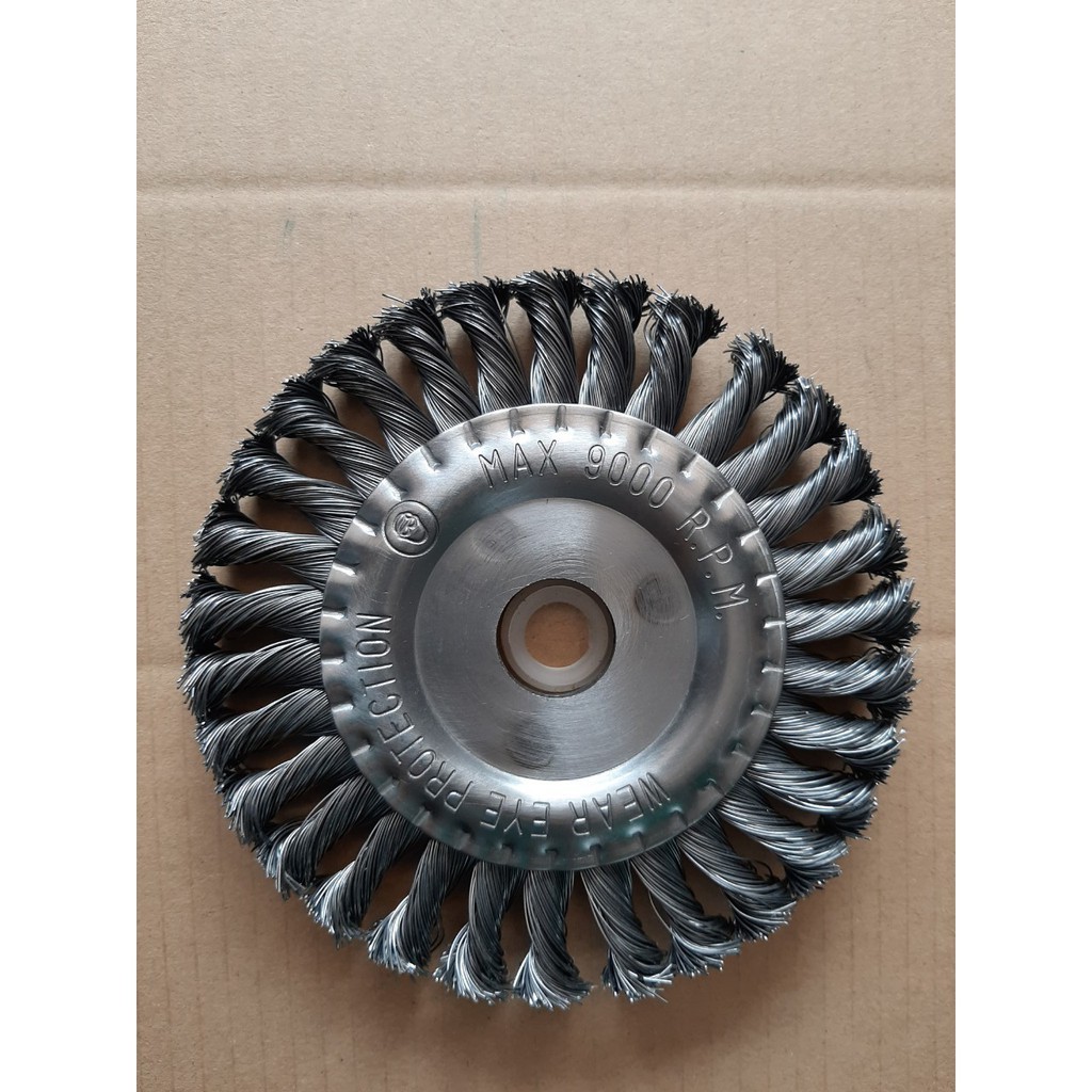 Bánh Cước Thép Xoắn TOTAL, TAC35061, đường kính 150mm, kèm theo vòng tròn sắt, bánh cước chính hãng - Thinksafe