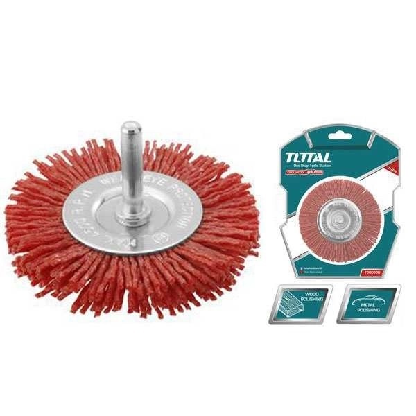 Bánh cước nylon Total, kích thước 75mm - 100mm, đường kính cốt 6.3mm, phân phối chính hãng - Thinksafe