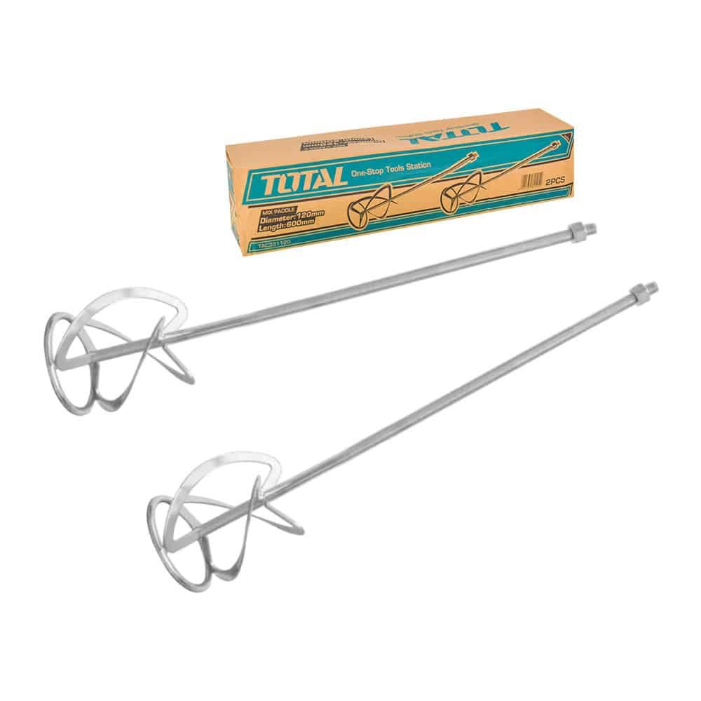 Cần trộn sơn Total, đường kính 120mm - 160mm, cần khuấy sơn, chiều dài 600mm, gắp khớp nối M14x2, chính hãng - Thinksafe