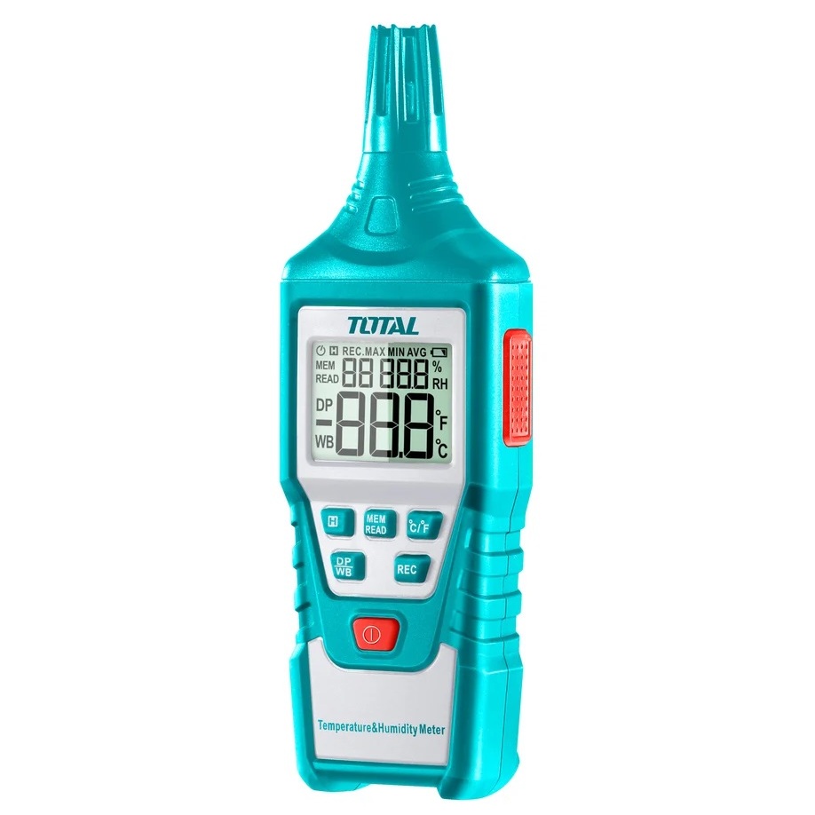 Máy đo độ ẩm và nhiệt độ kỹ thuật số TOTAL TETHT23,TETHT01, nhiệt độ -20℃~60℃, dùng pin AA - Thinksafe