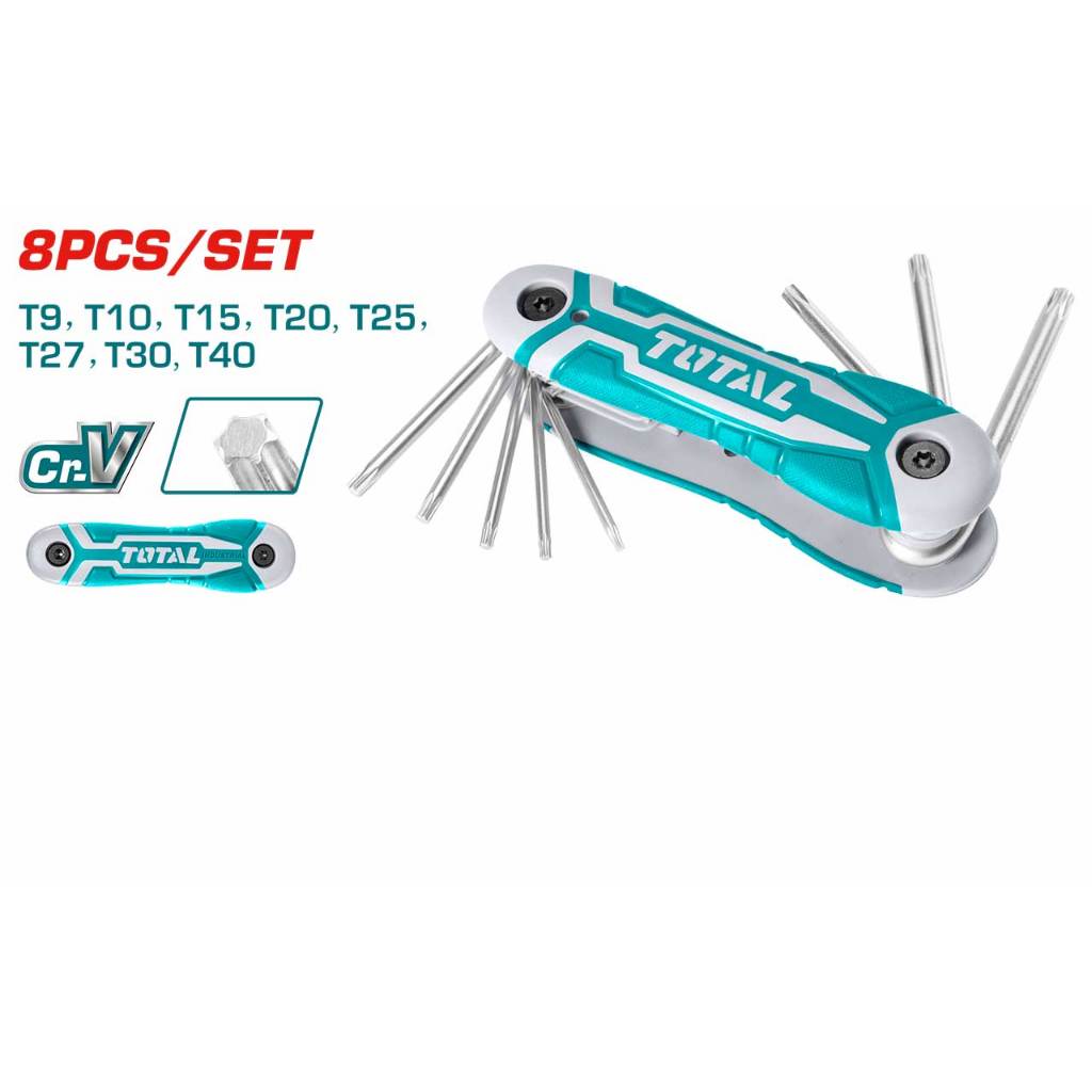 Bộ khóa lục giác dạng xếp Total THT1061826