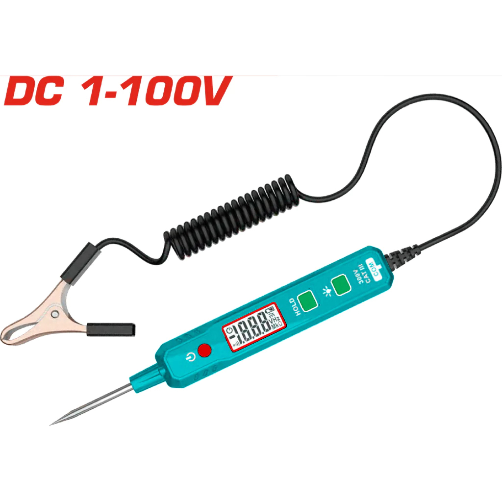 Thiết Bị Kiểm Tra Mạch Điện Xe Ô Tô Total DC 1 chiều, Chiều Dài 2.5m, Tay Cầm Cách Nhiệt AS, chính hãng - Thinksafe