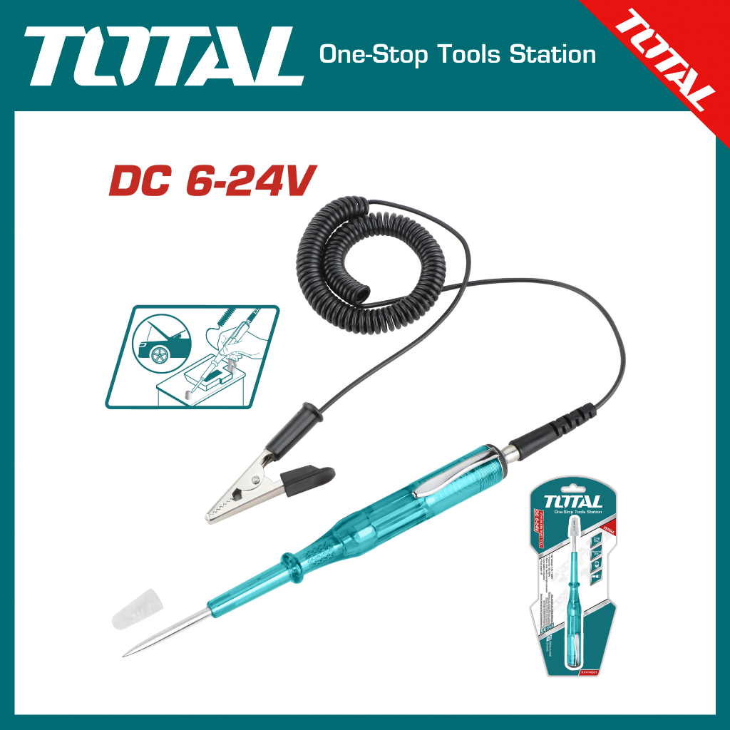 Thiết Bị Kiểm Tra Mạch Điện Xe Ô Tô Total DC 1 chiều, Chiều Dài 2.5m, Tay Cầm Cách Nhiệt AS, chính hãng - Thinksafe