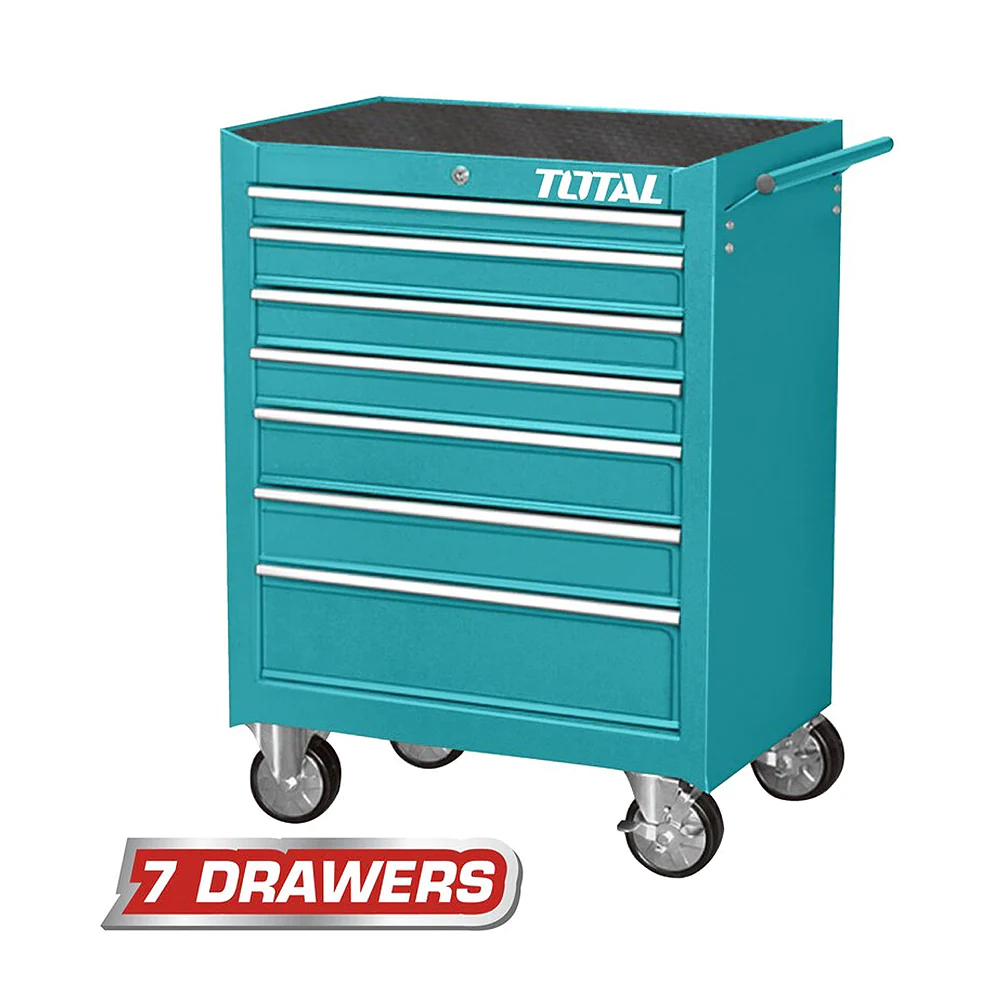 Tủ đồ nghề Total, xe đựng dụng cụ 4 ngăn - 7 ngăn, Độ dày của tủ 0.8-1.0mm, chịu tải lớn Tủ kéo đựng công cụ - Thinksafe