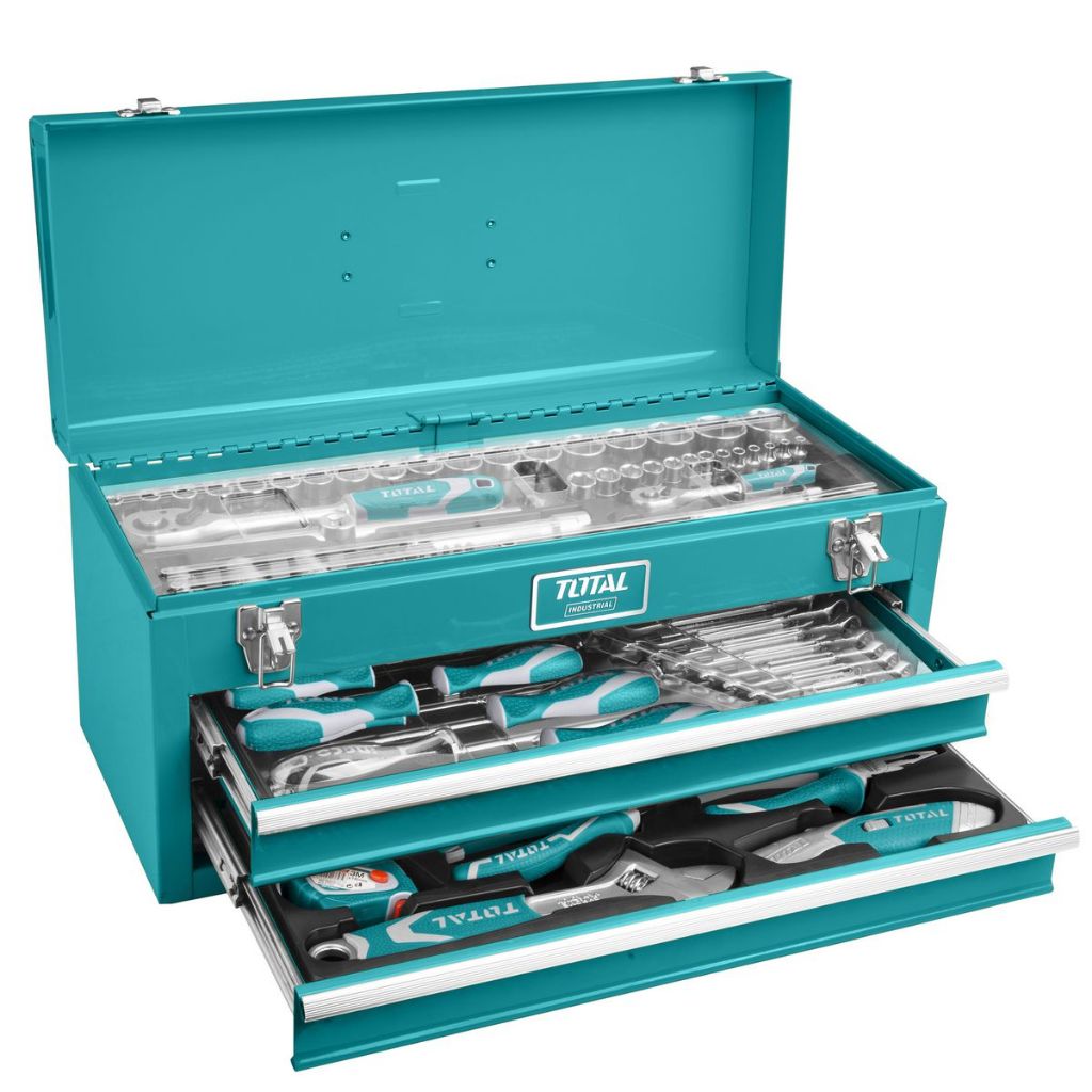 Bộ đồ nghề cầm tay 59 - 97 chi tiết TOTAL, dụng cụ cầm tay đa năng, bộ dụng cụ sửa xe máy chính hãng - Thinksafe