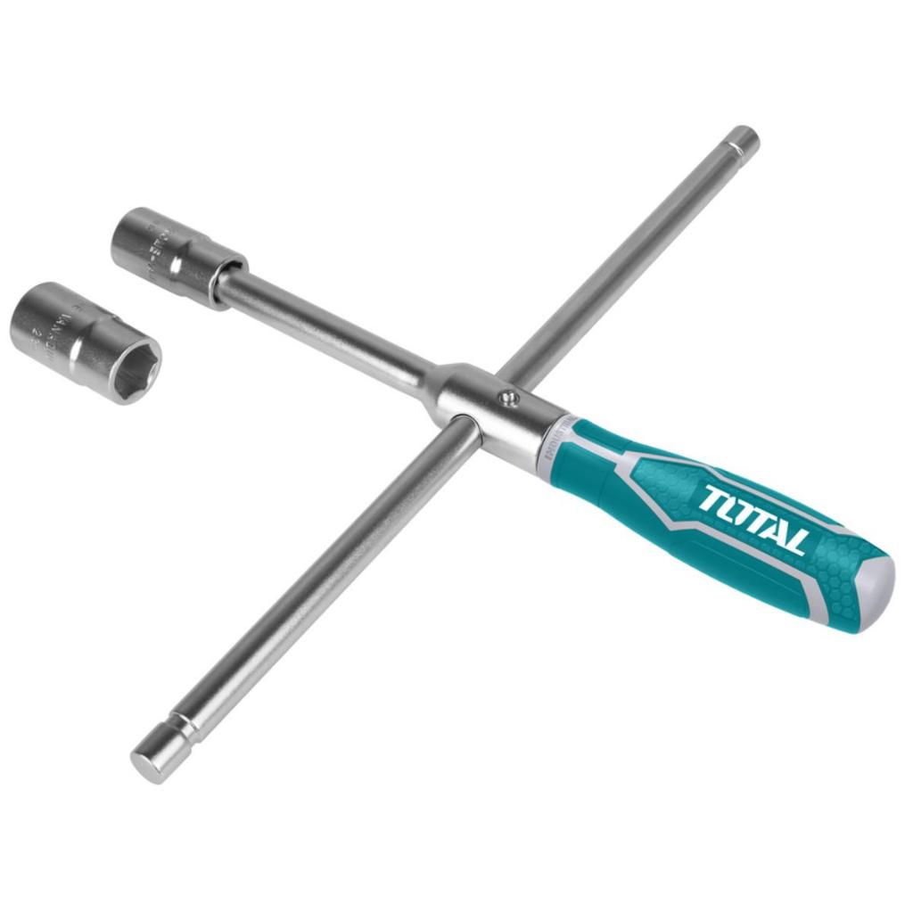 Tắc kê chữ thập Total THTRCW40231 kèm theo 4 socket 1/2 inch, chính hãng - Thinksafe