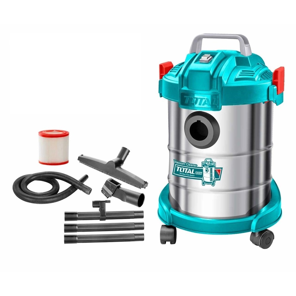 Máy hút bụi khô và ướt TOTAL, dung tích 10L - 30L, áp suất chân không lớn hơn 15KPa - 18KPa, chính hãng - Thinksafe