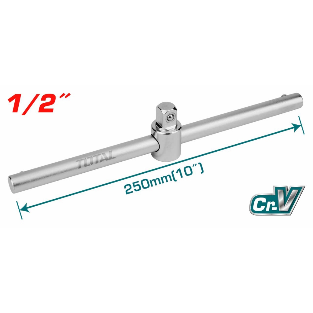 Cần siết thanh trượt T 1/2 inch Total THTSTB12106, Chiều dài 250mm, Chất liệu thép CR-V, chính hãng - Thinksafe