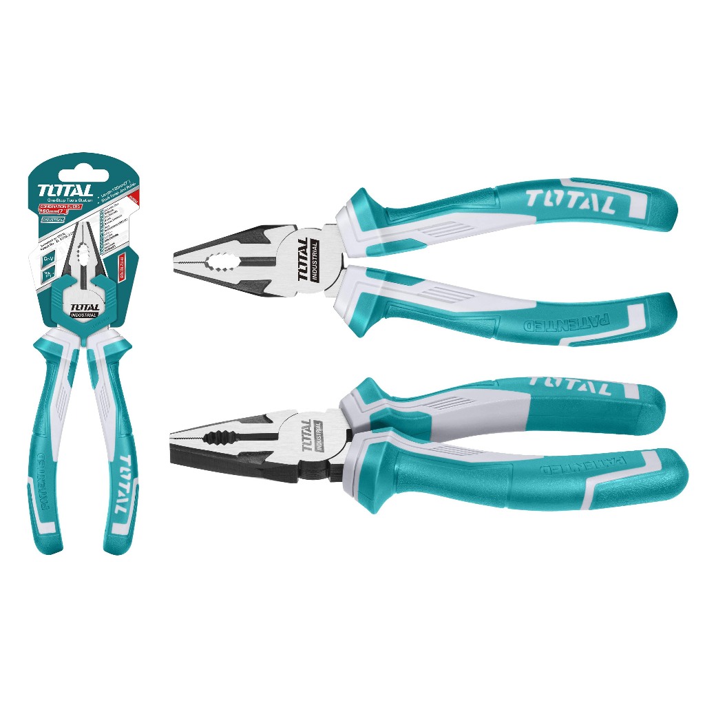 Kìm răng cao cấp Total kích cỡ 8 inch/200mm - 9.5 inch/240mm, tiết kiệm 30% sức mạnh so với kềm thông thường - Thinksafe