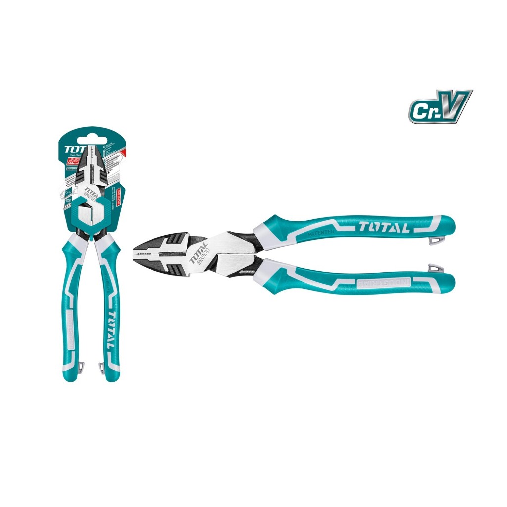 Kìm răng cao cấp Total kích cỡ 8 inch/200mm - 9.5 inch/240mm, tiết kiệm 30% sức mạnh so với kềm thông thường - Thinksafe