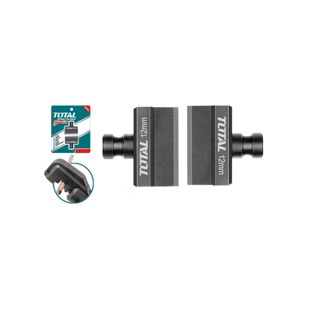 Lưỡi cắt thép thủy lực 12mm - 22mm Total, sử dụng chất liệu CR12MOV,  chịu nhiệt tốt, Lưỡi cắt máy Total - Thinksafe