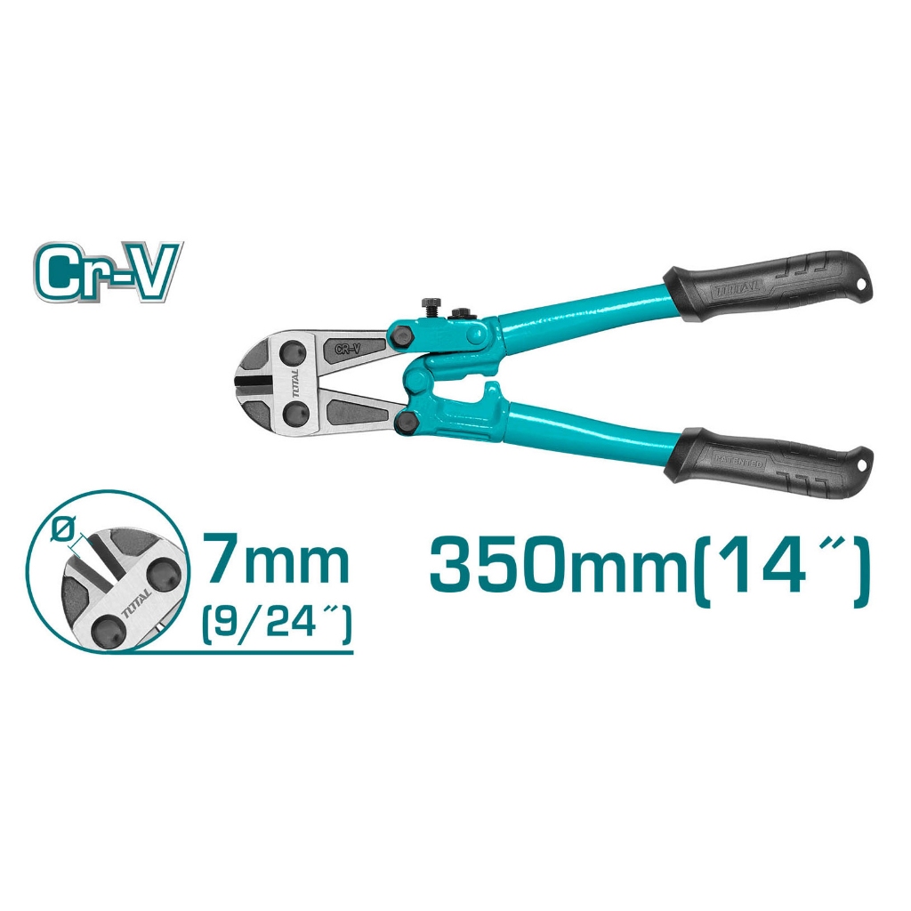 Kềm cộng lực 14 inch - 30 inch  Total THT123146 chất liệu lưỡi Cr-V, phạm vi cắt 7 - 13mm, chính hãng - Thinksafe