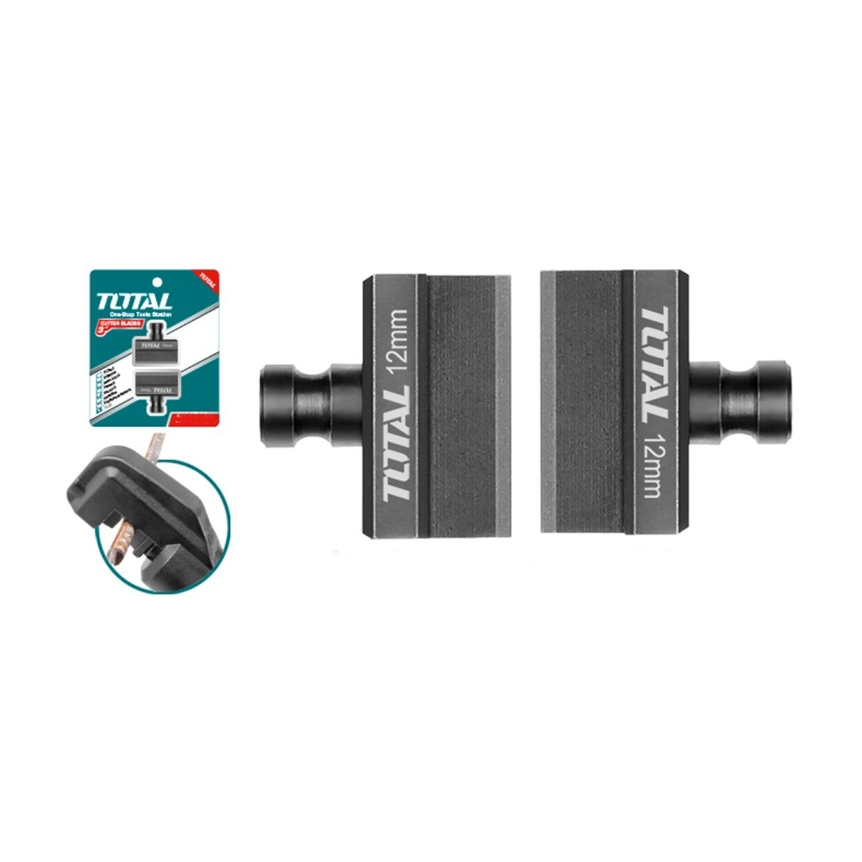 Lưỡi cắt thép thủy lực 12mm - 22mm Total, sử dụng chất liệu CR12MOV,  chịu nhiệt tốt, Lưỡi cắt máy Total - Thinksafe