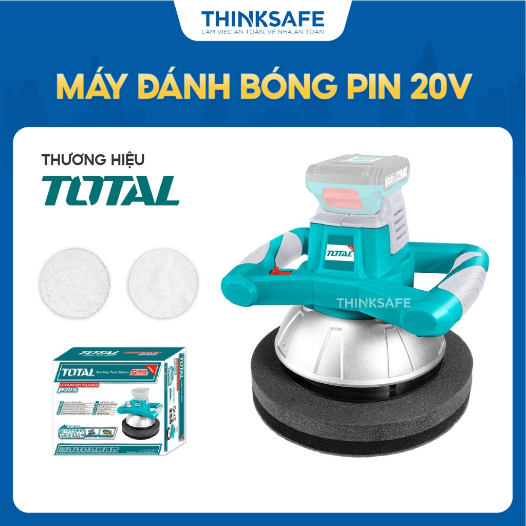 Máy đánh bóng dùng Total pin 20V Không kèm Pin, sạc