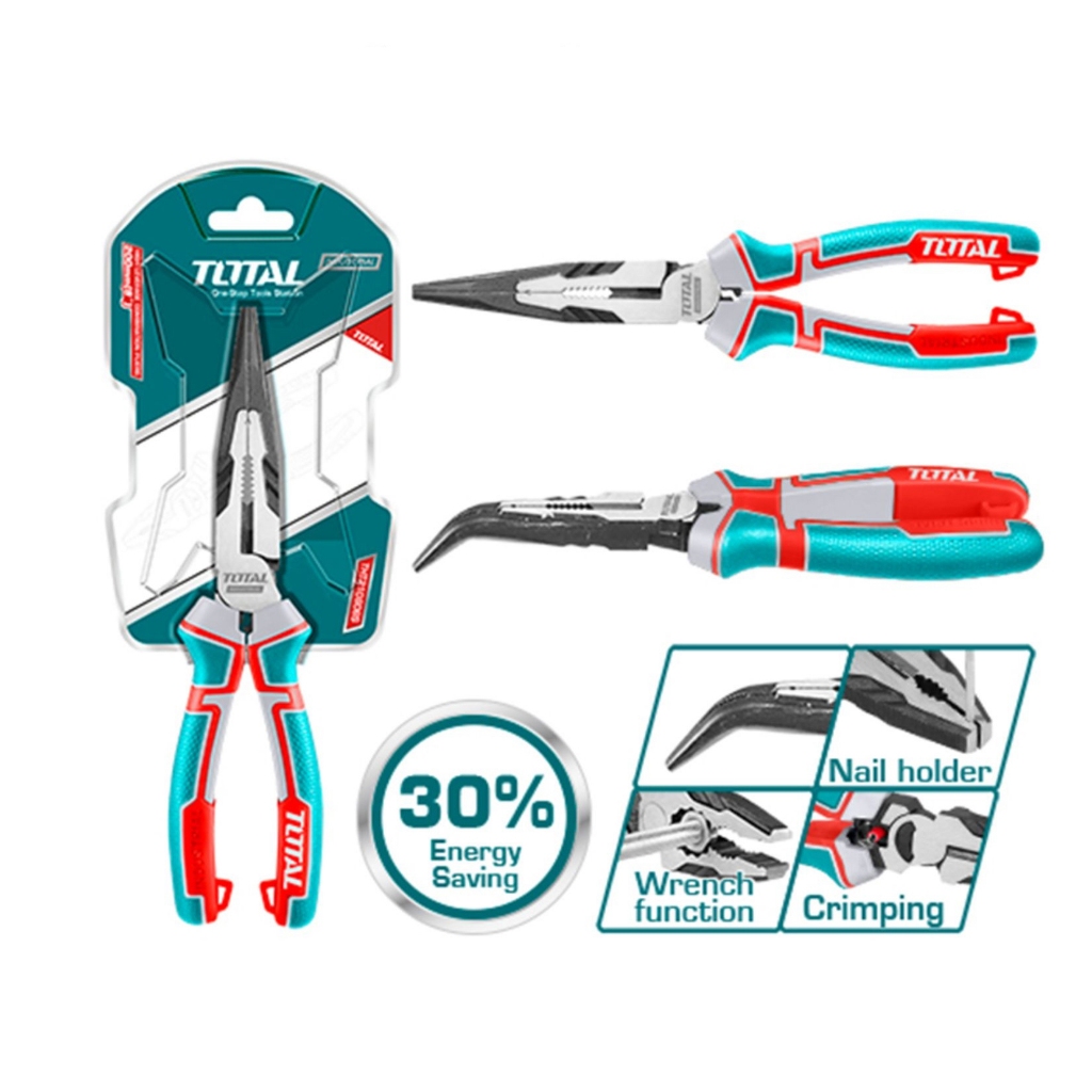 Kìm mở phe mũi cong cao cấp Total THT24816S kích thước 8