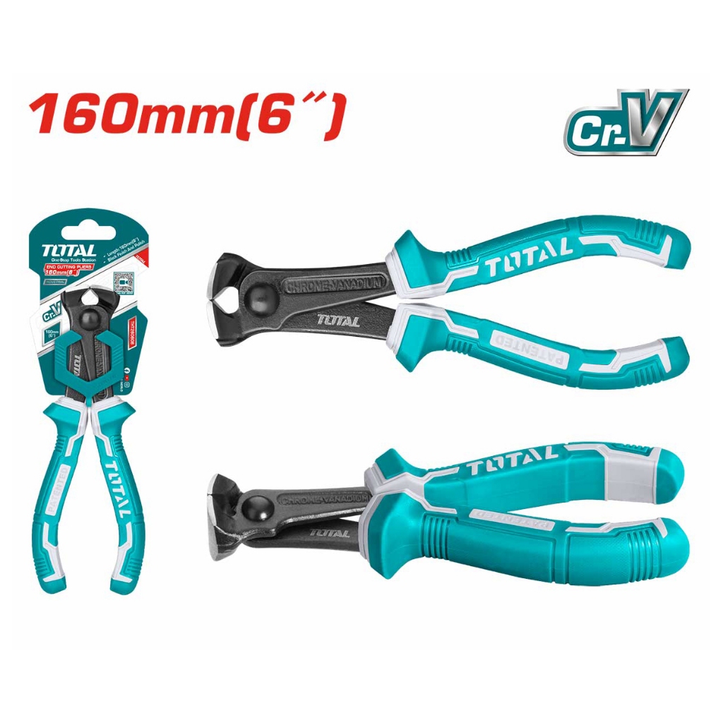Kìm cắt đứt Total THT260606 THT260806 kích thước 6inch/160mm - 8 inch/200mm, Chất liệu bằng thép CR-V bền bỉ - Thinksafe
