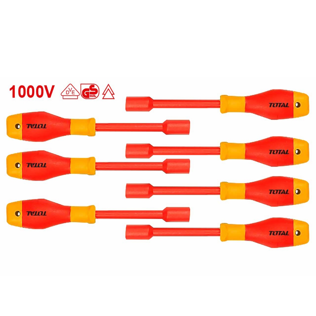 Bộ 7 tua vít cách diện Total THKISD0701, sử dụng chất liệu 50BV30 bộ tuốc nơ vít cầm tay chính hãng - Thinksafe