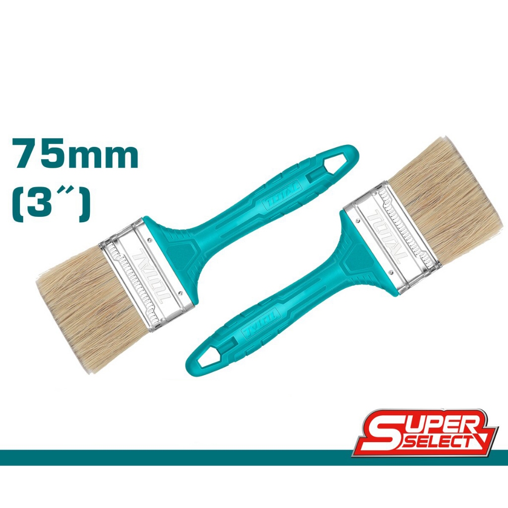 Cọ Sơn TOTAL kích thước 1inch, 2inch, 3inch, 4inch, chiều dài cọ lông từ 40mm - 51mm tay cầm bằng nhựa - Thinksafe