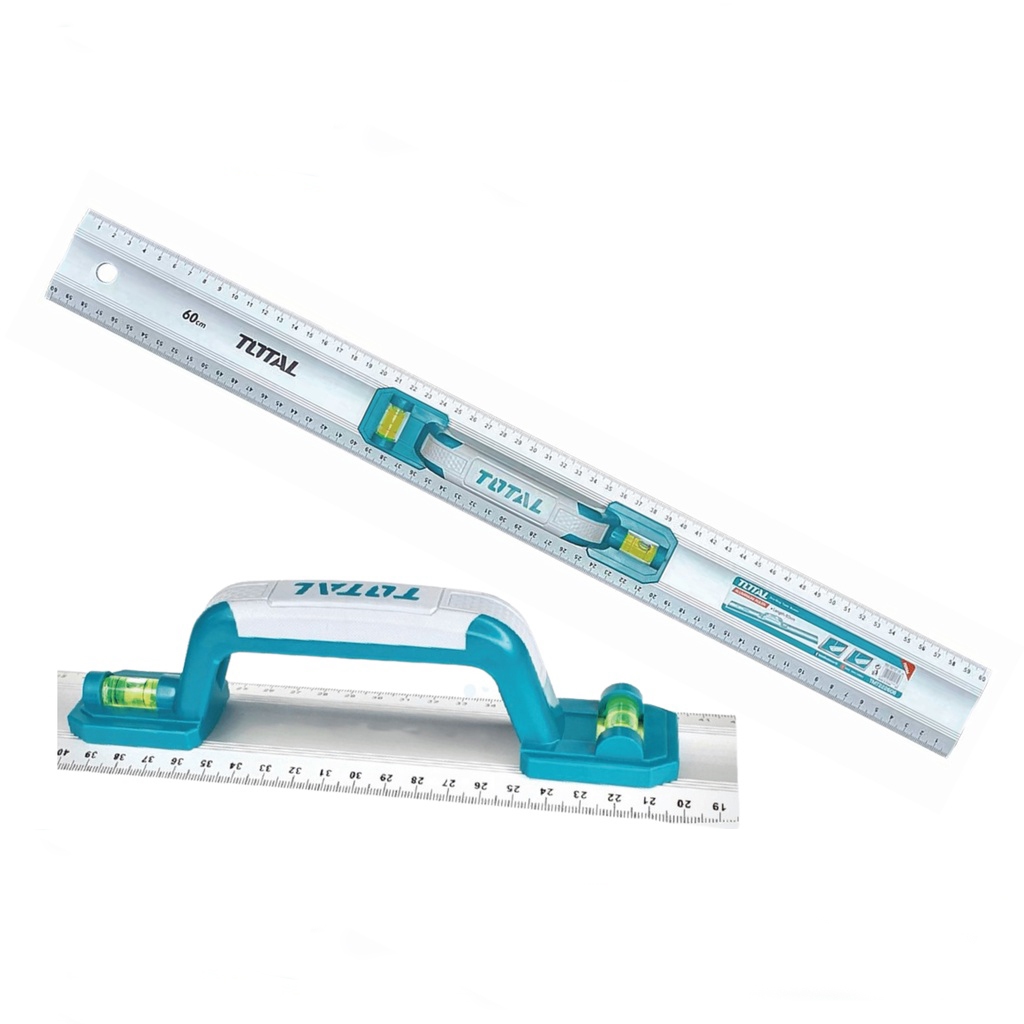 Thước đo nhôm Total TMT222606 kích thước 60cm có tay cầm, chất liệu nhôm anodized chịu lực tốt, Thước lá - Thinksafe