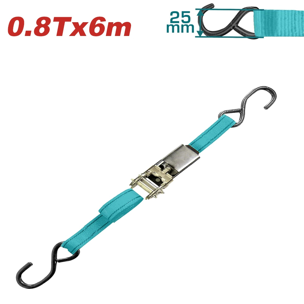 Dây đai móc S TOTAL 0.8T X 1.8m-6m chất liệu dây đai PES bảo vệ dụng cụ tốt, Dây đai chính hãng - Thinksafe