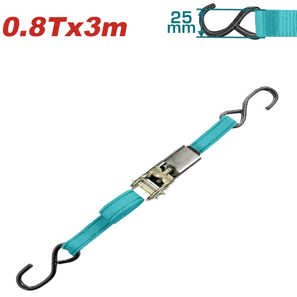 Dây đai móc S TOTAL 0.8T X 1.8m-6m chất liệu dây đai PES bảo vệ dụng cụ tốt, Dây đai chính hãng - Thinksafe