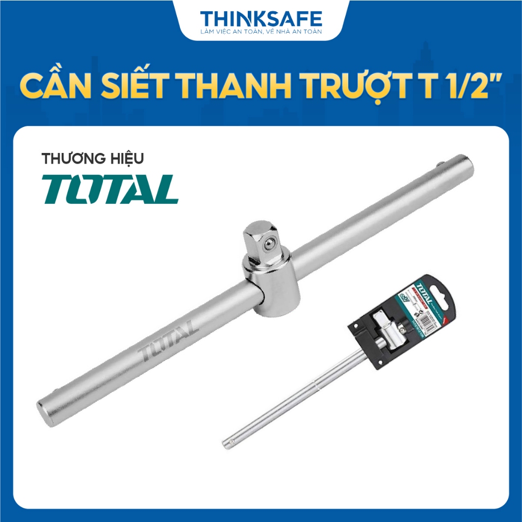 Cần siết thanh trượt T 1/2 inch Total THTSTB12106, Chiều dài 250mm, Chất liệu thép CR-V, chính hãng - Thinksafe