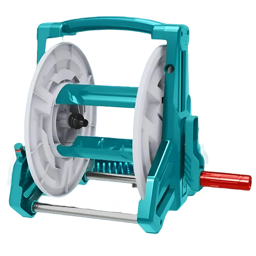 Dụng cụ cuộn ống nước TOTAL THHR40121 chất liệu PP và Nhôm, giá đỡ dày, bên trong dung tích lớn, chính hãng - Thinksafe