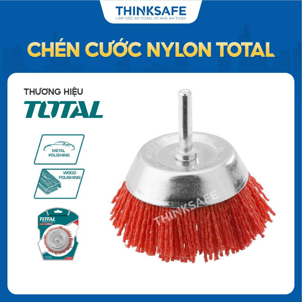 Chén cước nylon Total, kích thước 50mm - 75mm, đường kính cốt 6,3mm, sử dụng dây cước 1,3 - 1,5mm - Thinksafe
