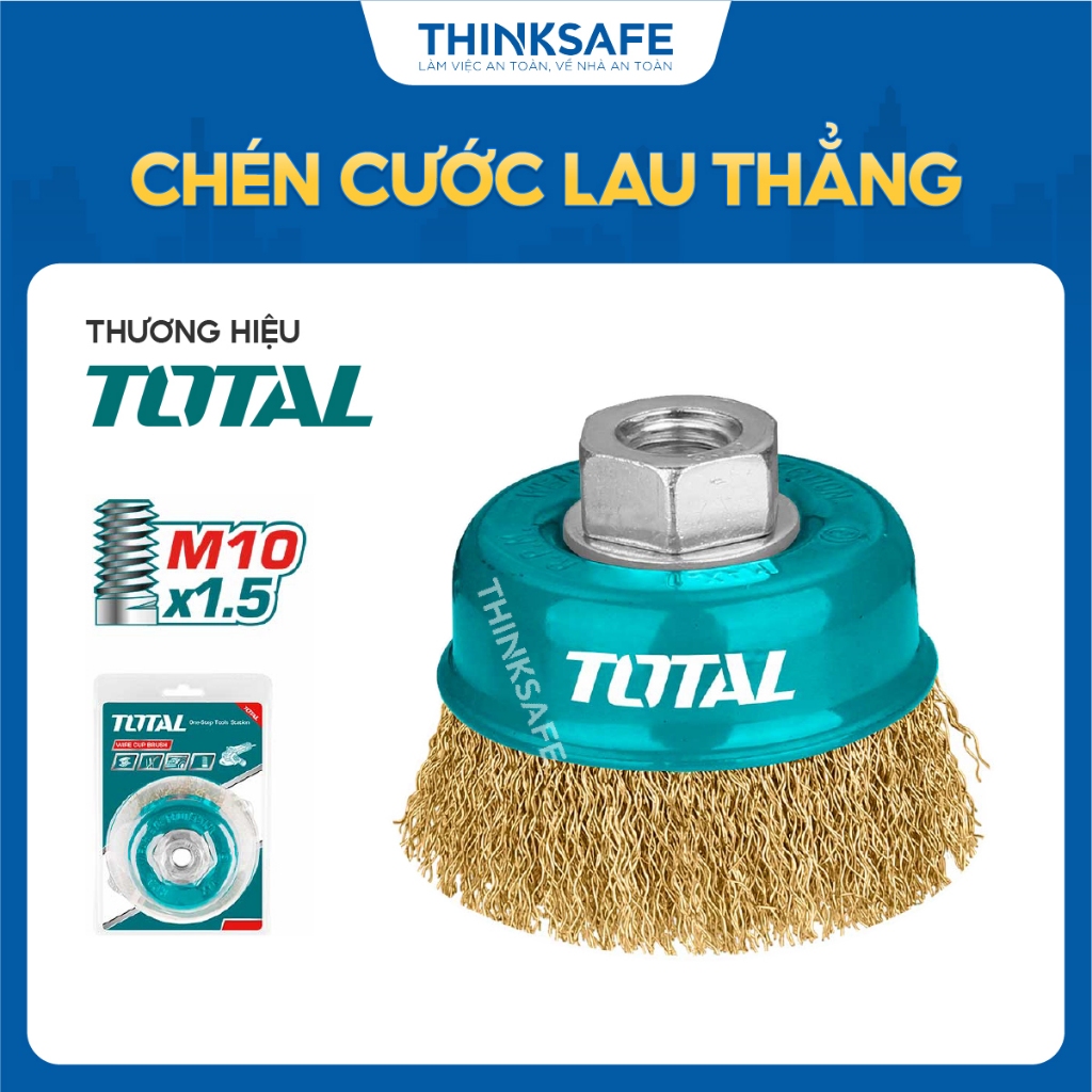 Chén cước thau thẳng Total, kích thước 75mm - 125mm đường kính dây cước 0.3mm - 0.35mm, chính hãng  - Thinksafe