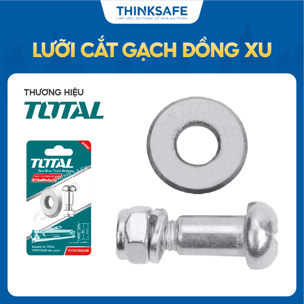 Lưỡi cắt gạch đồng xu Total THT576004B, THT578004B, lưỡi cắt gạch đẩy tay, phân phối chính hãng - Thinksafe