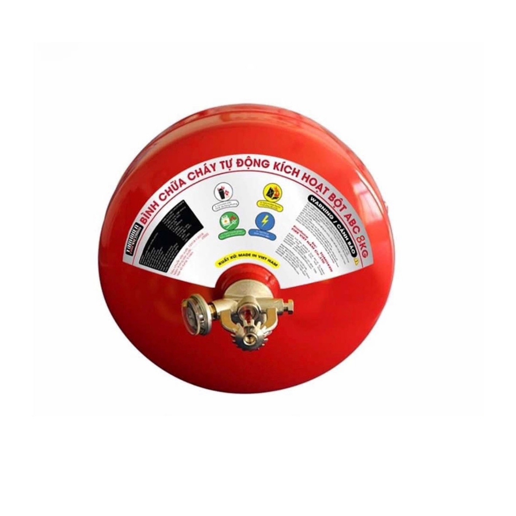 Bình chữa cháy Cầu ABC 6kg - 8kg TOMOKEN sản xuất tại Việt Nam có tem kiểm định, Bình cứu hoả chính hãng - Thinksafe