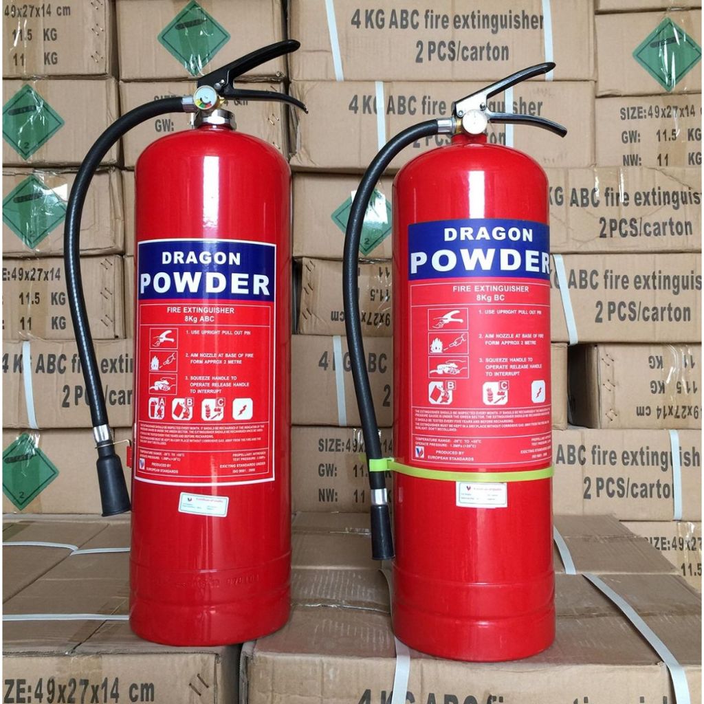 Bình chữa cháy ABC 4KG - 8KG DRAGON sản xuất tại Việt Nam có team kiểm định, chính hãng - Thinksafe