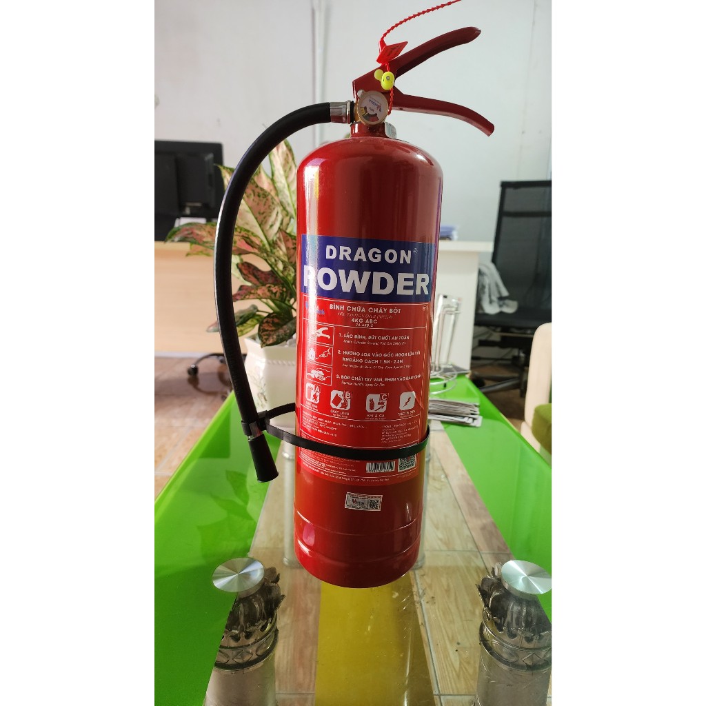 Bình chữa cháy ABC 4KG - 8KG DRAGON sản xuất tại Việt Nam có team kiểm định, chính hãng - Thinksafe