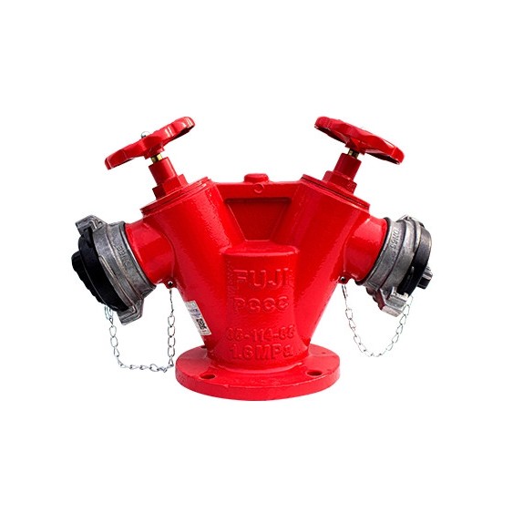 Trụ đôi cơ khí chữa cháy FUJI có tem kiểm định, Áp suất làm việc 1.6 Mpa, Trụ chữa cháy chính hãng - Thinksafe