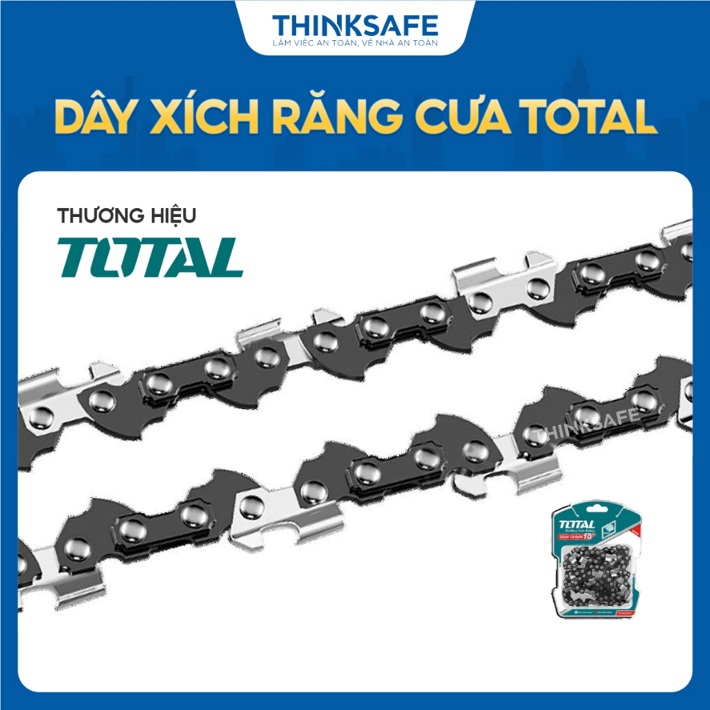 Dây cưa xích Total, đường kính dây xích 5 inch - 16 inch, bề rộng 0,043 inch 32 liên kết mắc xích - Thinksafe
