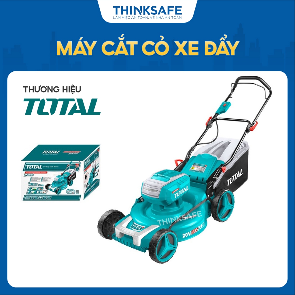 Máy cắt cỏ xe đẩy 14 inch - 18 inch, dung tích 30L - 60L, đường kính cắt 340mm - 510mm, phân phối chính hãng - Thinksafe