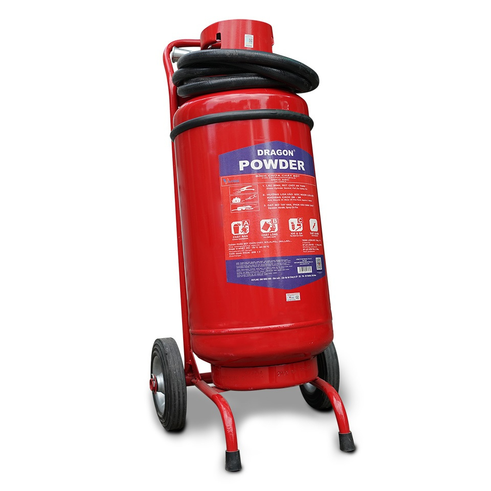 Bình chữa cháy ABC 35KG DRAGON sản xuất tại Việt Nam có team kiểm định, chính hãng - Thinksafe