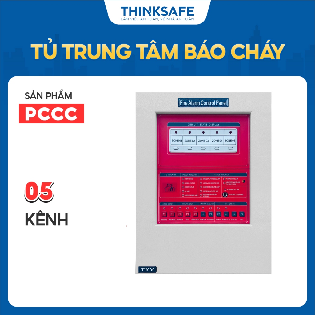 Tủ Trung tâm báo cháy 4-15 kênh YUNYANG, nhiều kích thước, Tủ điều khiển báo cháy nhập khẩu chính hãng - Thinksafe