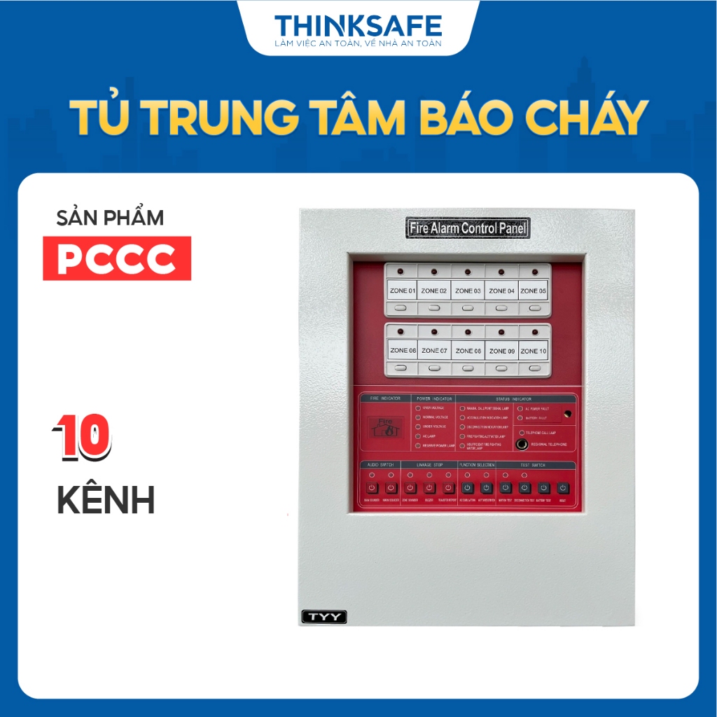 Tủ Trung tâm báo cháy 4-15 kênh YUNYANG, nhiều kích thước, Tủ điều khiển báo cháy nhập khẩu chính hãng - Thinksafe