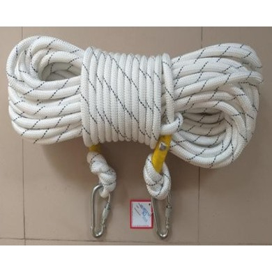 Dây cứu nạn cứu hộ lõi thép dùng trong PCCC và cứu hộ cứu nạn, Dài 10m - 30m có móc khoá tiện ích - Thinksafe
