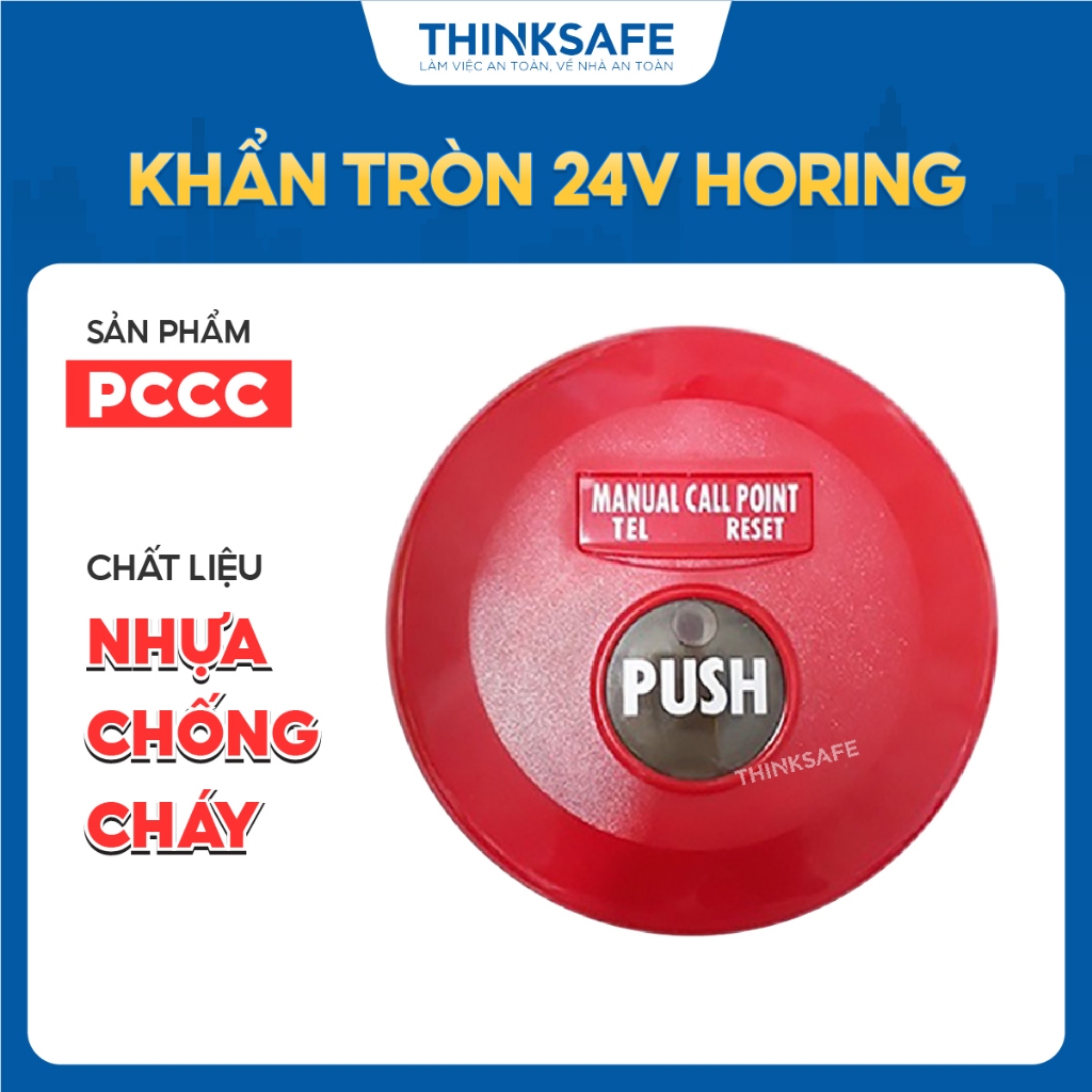 Chuông báo cháy Horring 6inch, 24V, có tem kiểm định, nhập khẩu chính hãng - Thinksafe